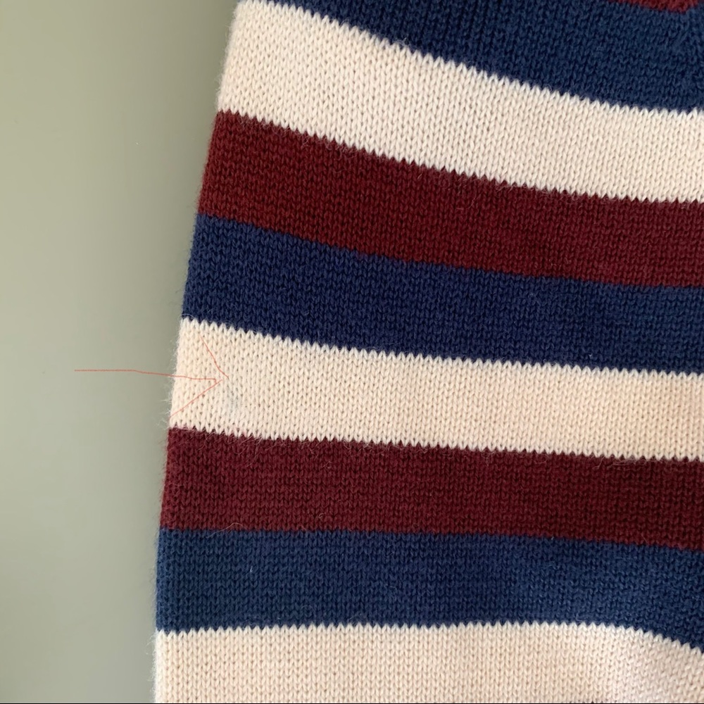 Chaser Deconstructed Striped Sweater Size M - Picture 6 of 6